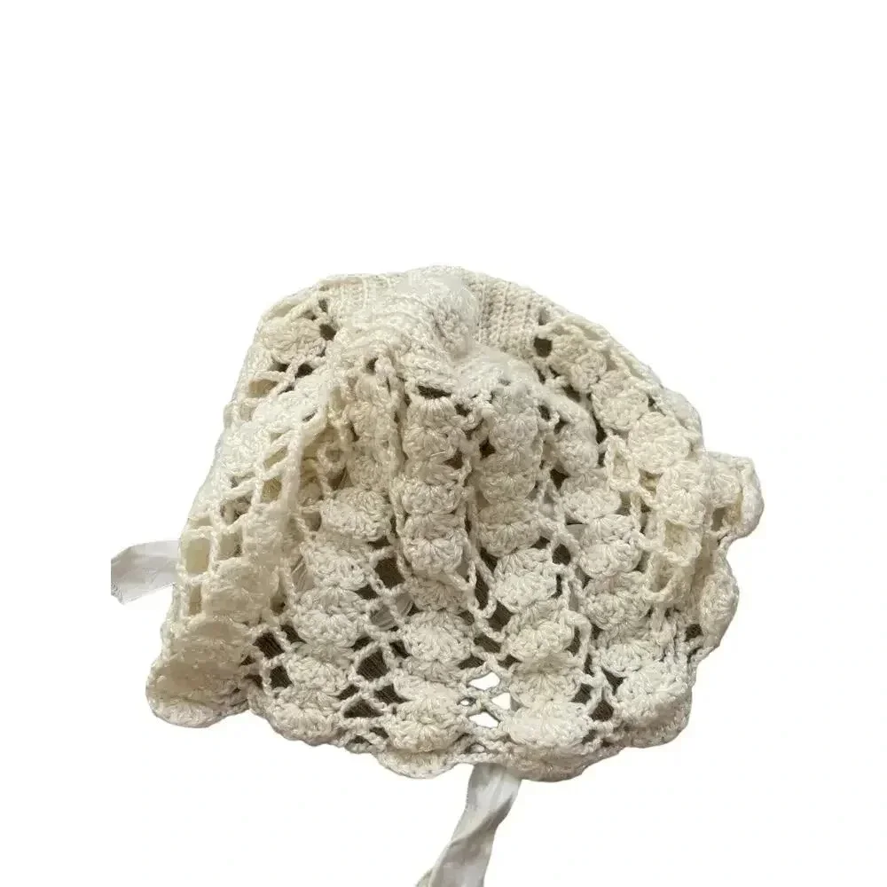 Vintage Crochet Knitted Lace Hat baby